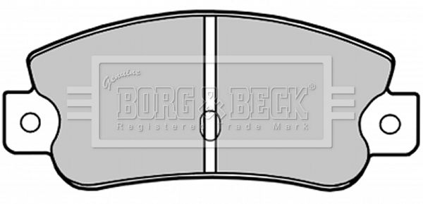 BORG & BECK Piduriklotsi komplekt,ketaspidur BBP1193